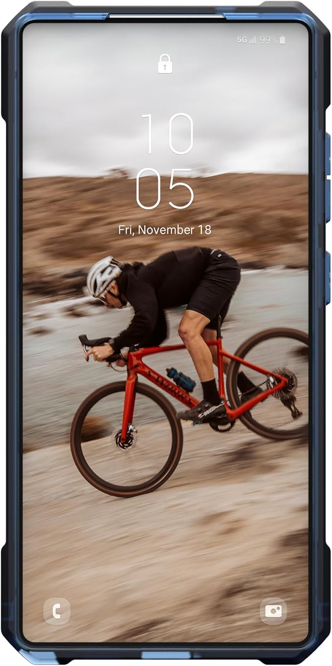 URBAN ARMOR GEAR UAG Designed for Samsung Galaxy S25 Ultra Case 6.9" Essential Armor - Compatible with Magnetic Charging Rugged Military Drop Tested Anti-Slip Protective Cover, Cloud Blue