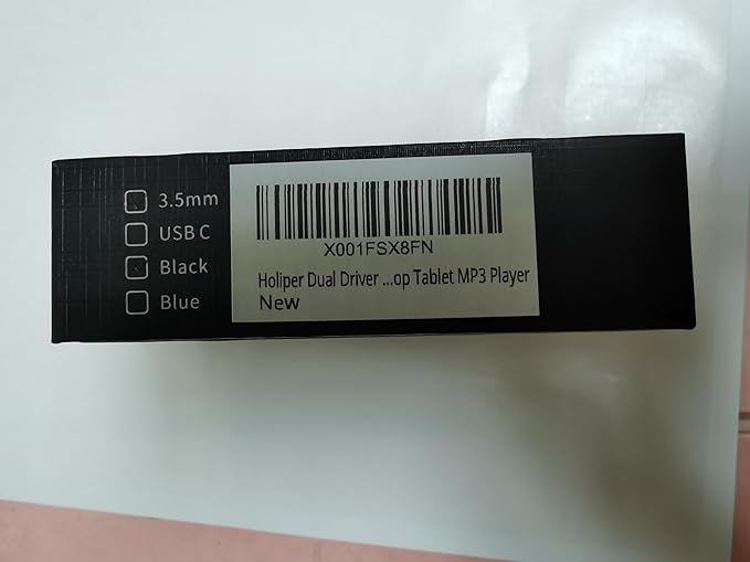 Wired Headphones, Dual Driver Wired Earbuds with Extra Bass, Wrap Around Over Ear Earphones with Hook, Small Plug in Ear Buds, 1.2m Braided Cord 3.5mm Jack