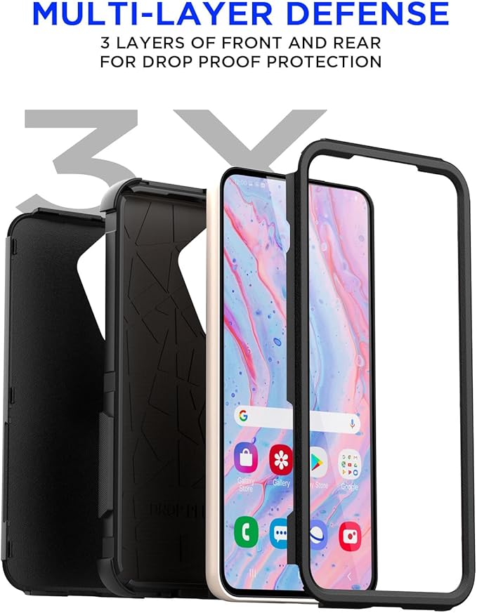 AICase for Samsung Galaxy S25 Plus Case,3-Layer Heavy Duty Pocket-Friendly Rugged Durable Military Grade Protection Shockproof/Drop Proof/Dust Proof Protective Cover for Galaxy S25 Plus 2025_1