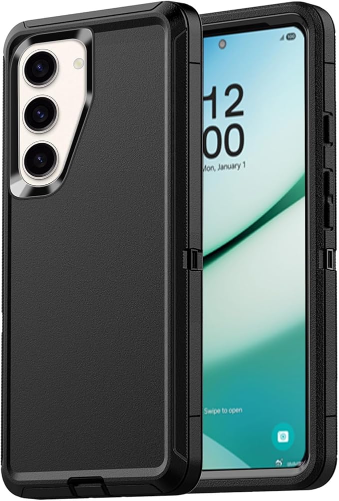 AICase for Samsung Galaxy S25 Plus(6.7"),Heavy Duty Drop Protection Full Body Rugged Shockproof/Drop Proof/Dust Proof Military Protective Tough Durable Phone Cover for Galaxy S25 Plus 2025 Black