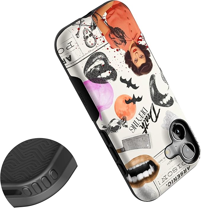 Casely iPhone 17 Case | If You Dare | Horror Collage | Bold Protective Design | Compatible with MagSafe