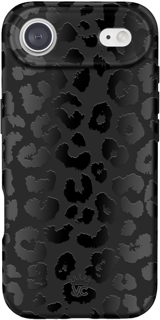 VELVET CAVIAR Case for iPhone 17 Air | Compatible with MagSafe | 10ft Drop Tested | Protective Designer Cases | Black Leopard Print