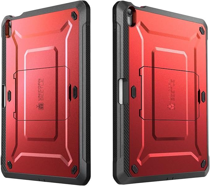 SUPCASE for iPad 11th Gen A16 Chip 11 Inch 2025 Case with Screen Protector (Unicorn Beetle Pro), [Built-in Stand & Pencil Holder] Heavy Duty Protective Cover for iPad 10th Gen 10.9 Inch 2022, Ruddy