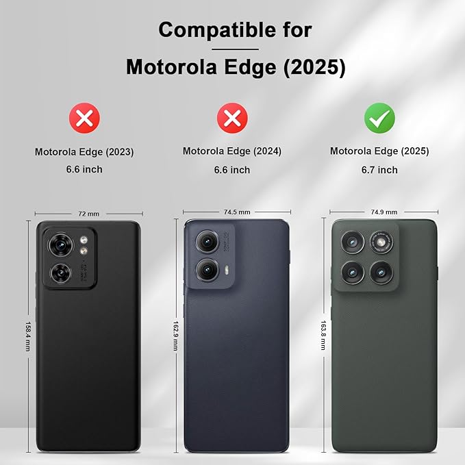 Jasonyu Flip Wallet Case for Motorola Edge (2025)/Edge 60/60 Pro/60 Fusion,Leather Magnetic Folio Cover with Card Holder,Kickstand - TPU Shockproof Durable Protective Phone Case,Black