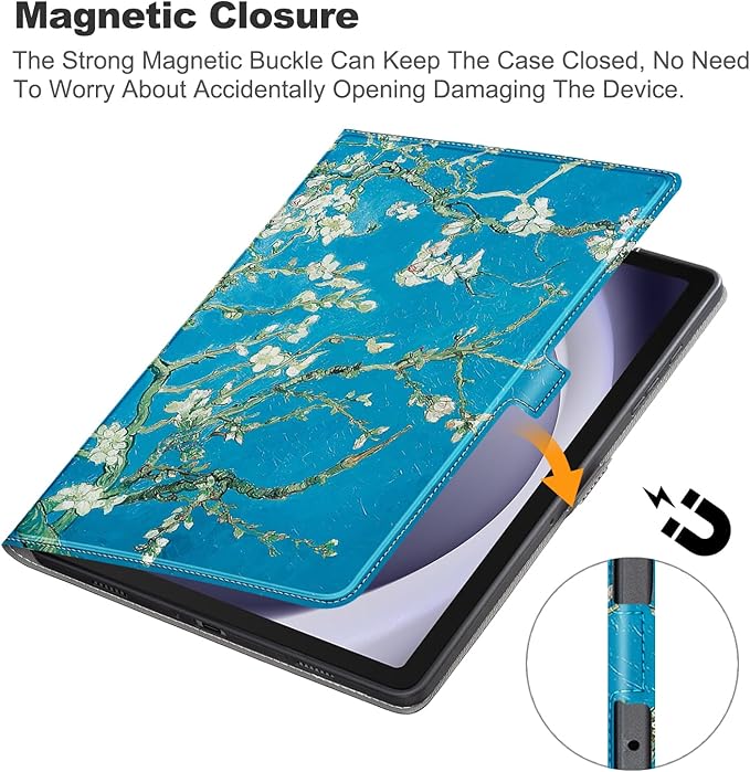 for Samsung Galaxy Tab A9 Plus Case,Ultra Slim Magnetic Cover for Galaxy Tab A9+ 5G Tablet Case,XH