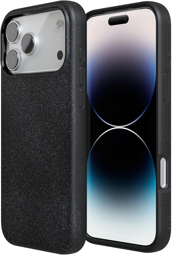 Casely iPhone 17 Pro Case | Midnight Onyx | Black Shimmer | Compatible with MagSafe | Bold Protective Design