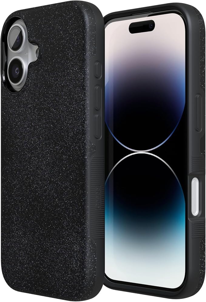 Casely iPhone 17 Case | Midnight Onyx | Black Shimmer | Compatible with MagSafe | Bold Protective Design