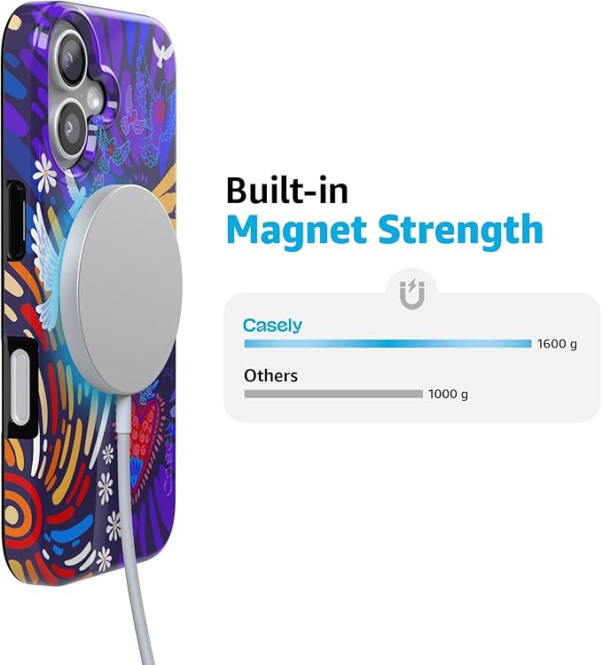 Casely iPhone 17 Case | Viva La Vida | Frida Kahlo Collage | Compatible with MagSafe | Classic Ultra Slim Design