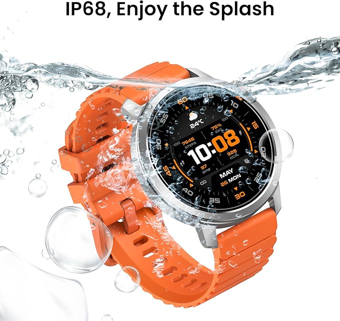 KOSPET Smart Watch for Women 1.43" AMOLED Smartwatch with 175+ Sport Modes, 25 Days Battery, IP68 Waterproof, 24/7 Heart Rate & Sleep Monitor, Bluetooth Call (Answer/Make), Silver