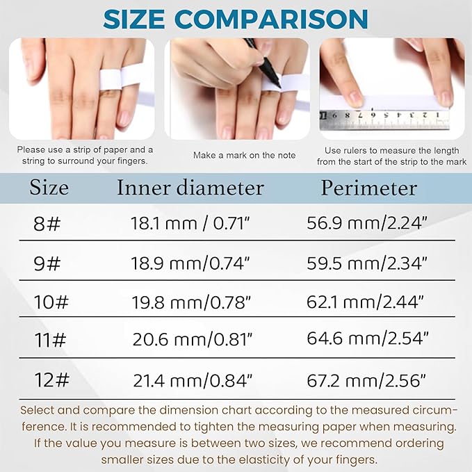 Smart Ring for Women Men Fitness Tracker with Blood Pressure,Heart Rate,Sleep Monitoring,Step Counting,for iPhone and Android,Waterproof smart blood pressure monitor,No Subscription Fees,Gold 12 size