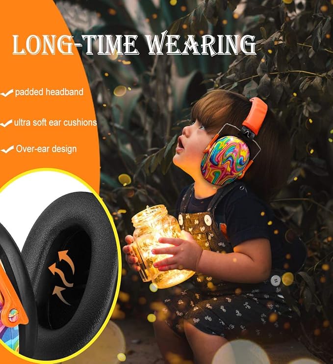 PROHEAR 032 Ear Muffs for Noise Reduction - 28SNR Noise Cancelling Headphones for Kids Autism Toddlers - Adjustable Hearing Protectors for Concerts Fireworks Sports Events, 3 Pack