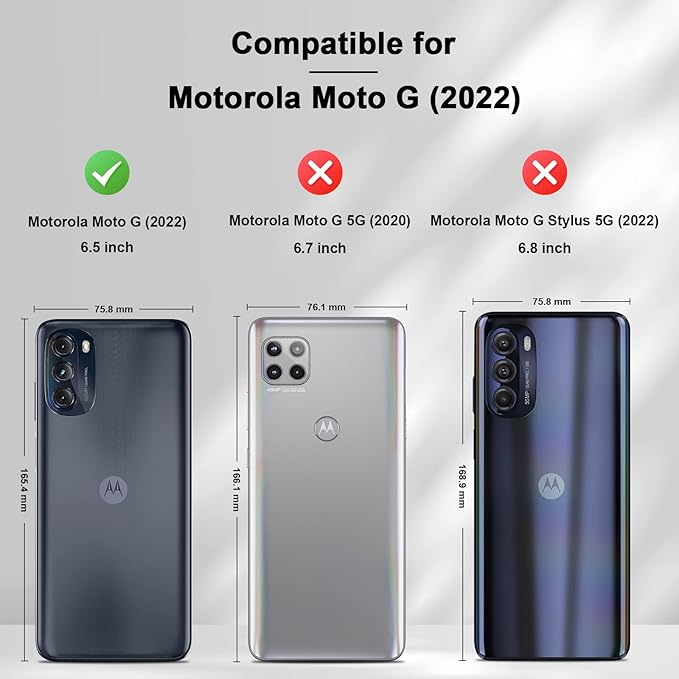 Jasonyu Flip Wallet Case for Moto G 5G (2022),Leather Magnetic Folio Cover with Card Holder,Kickstand - TPU Shockproof Durable Protective Phone Case,Black