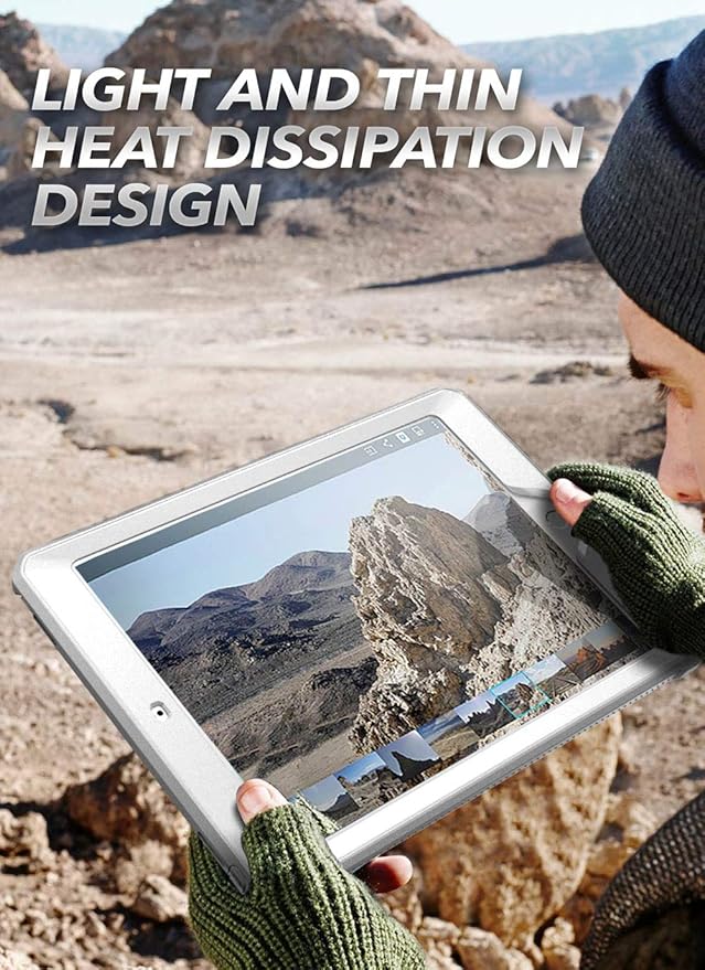 SUPCASE for iPad 9th Generation Case with Screen Protector (Unicorn Beetle Pro), [Built-in Stand] Heavy Duty Rugged Protective Case for iPad 10.2 9th / 8th / 7th Generation (2021/2020/2019), White