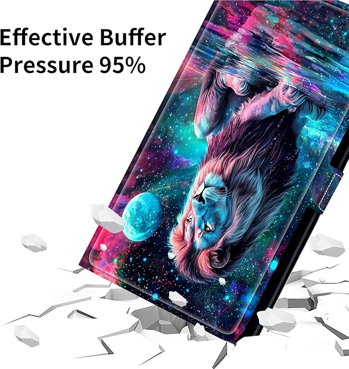 for Lenovo Tab M9 Case,9 inch Tablet Cover, Magnetic Closure Travel Portable Protective Case with 360 Degree Rotating Stand for Lenovo Tab M9 TB-310FU 2023-Starry Lion