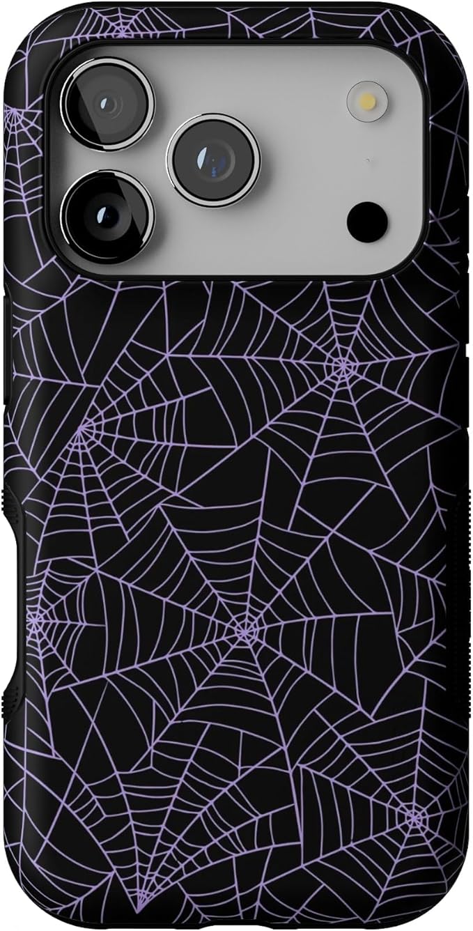 Casely iPhone 17 Pro Case | Midnight Web | Spider Web | Bold Protective Design | Compatible with MagSafe