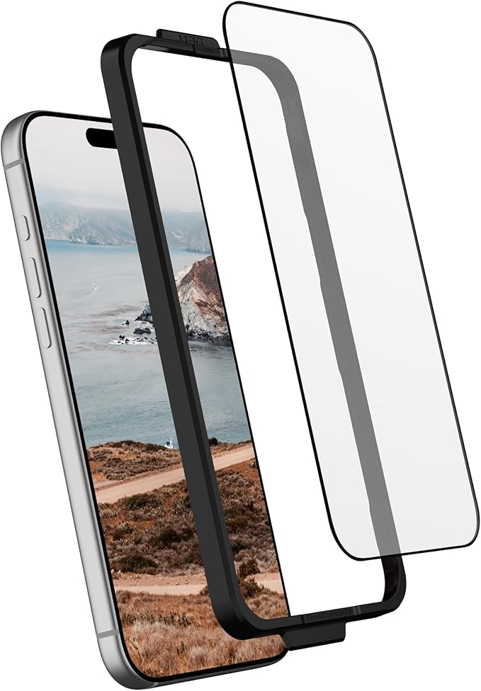 URBAN ARMOR GEAR UAG Designed for iPhone 17 Pro Max Screen Protector 6.9" Glass Shield - Anti-fingerprint HD Clarity Shatter Proof Tempered Glass,Clear
