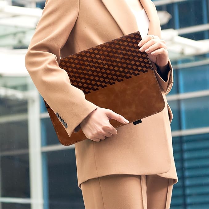 Case for Samsung Galaxy Tab S10 FE Plus 13.1 Inch 2025 (SM-X620/X626),360 Degree Rotating PU Leather Folio Protective Cover with Auto Sleep/Wake,Card Holder&Shoulder Strap for Woman Man,Brown