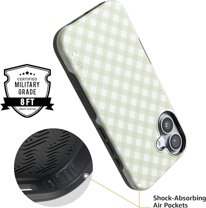 Casely iPhone 17 Case | Mint Lattice | Sunday Best | Compatible with MagSafe | Bold Protective Design