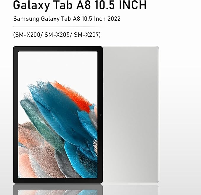 Case for Galaxy Tab A8 10.5 2022: TPU Cover for Samsung Tablet A8 5G with Screen Protector - Stand- Handle - Shoulder Strap - S-Pen Holde- Black