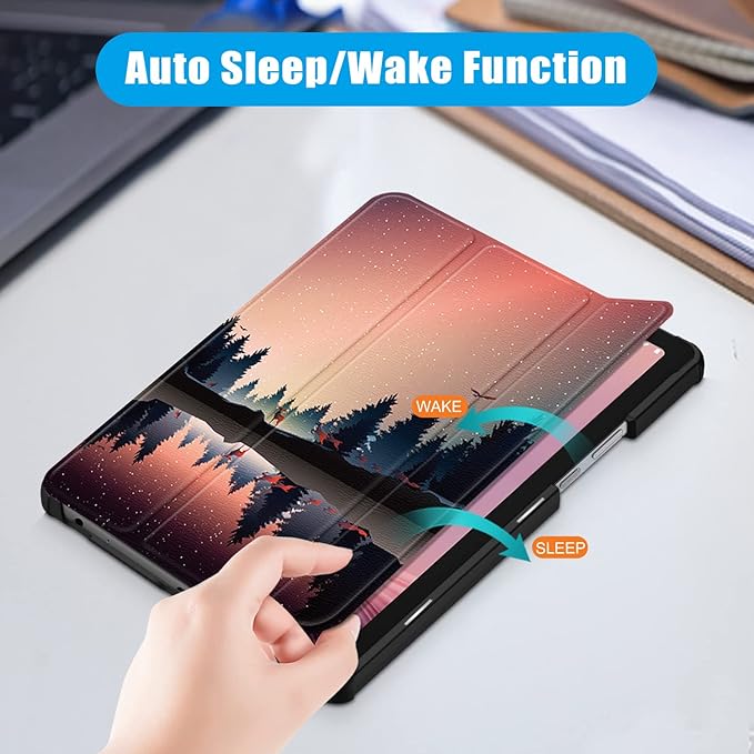 Case Compatible with Nook 9 Lenovo Tablet 2024/Lenovo Tab M9 9Inch Tablet TB310FU 2023 Lightweight Slim Stand Cover,Dusk