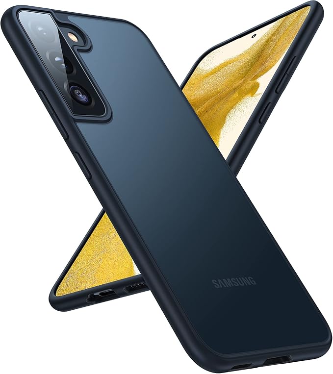 TORRAS Shockproof Galaxy S22 Plus Case, Military Grade Drop Tested, Translucent Matte, Slim Protective, 5G Guardian, Black