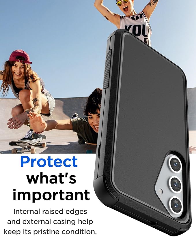 AICase for Samsung Galaxy S25 Plus Case,3-Layer Heavy Duty Pocket-Friendly Rugged Durable Military Grade Protection Shockproof/Drop Proof/Dust Proof Protective Cover for Galaxy S25 Plus 2025_1