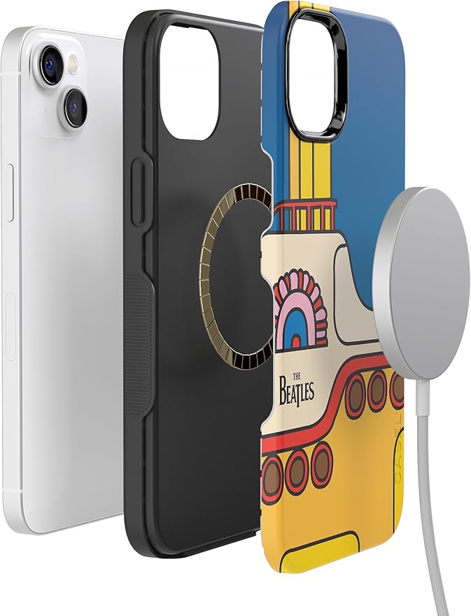 Casely iPhone 14 Case | Beatles | Yellow Submarine | Compatible with MagSafe | Bold Protective Design