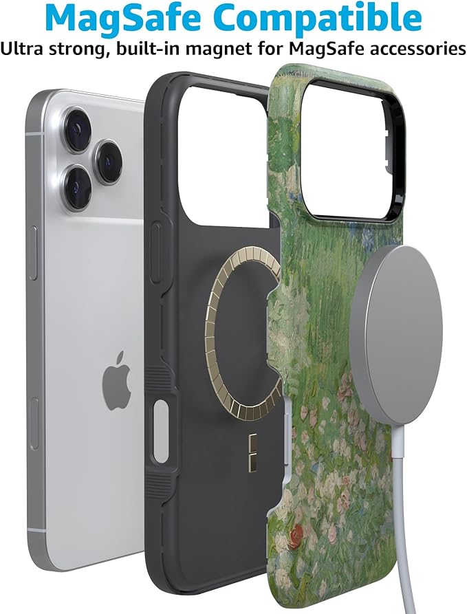 Casely iPhone 17 Pro Case | Vincent’s Admired Garden | Van Gogh Museum | Compatible with MagSafe | Bold Protective Design