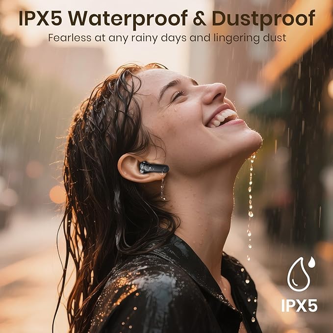 Wireless Earbuds 5.4 Bluetooth Headphones 100H Bluetooth Earbuds Active Noise Cancelling Earphones in-Ear Earbud with 4 ENC Noise Cancelling Mic IP5 Waterproof Earphones for Android iOS