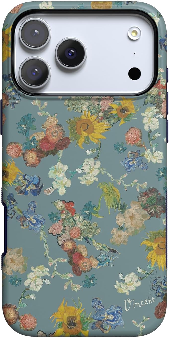 Casely iPhone 17 Pro Case | Vincent's Flowers | Van Gogh Museum | Compatible with MagSafe | Bold Protective Design
