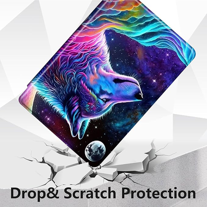 Case for Lenovo Tab M10 Plus 10.3", 360 Degree Rotating Folding Stand,with Auto Sleep/Wake Case for Lenovo Tab M10 Plus (2020 2nd Gen) TB-X606F/TB-X606X 10.3" FHD Tablet,Nebula/Galaxy Wolf