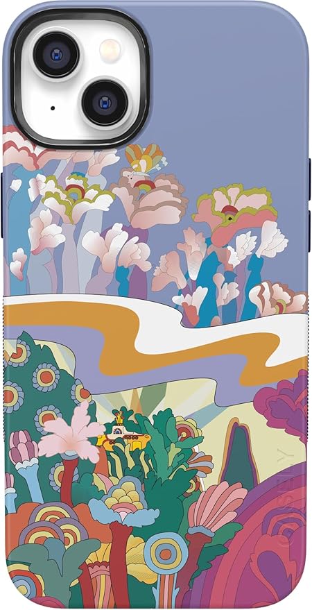 Casely iPhone 14 Case | Beatles | Beneath The Waves | Yellow Submarine | Compatible with MagSafe | Bold Protective Design