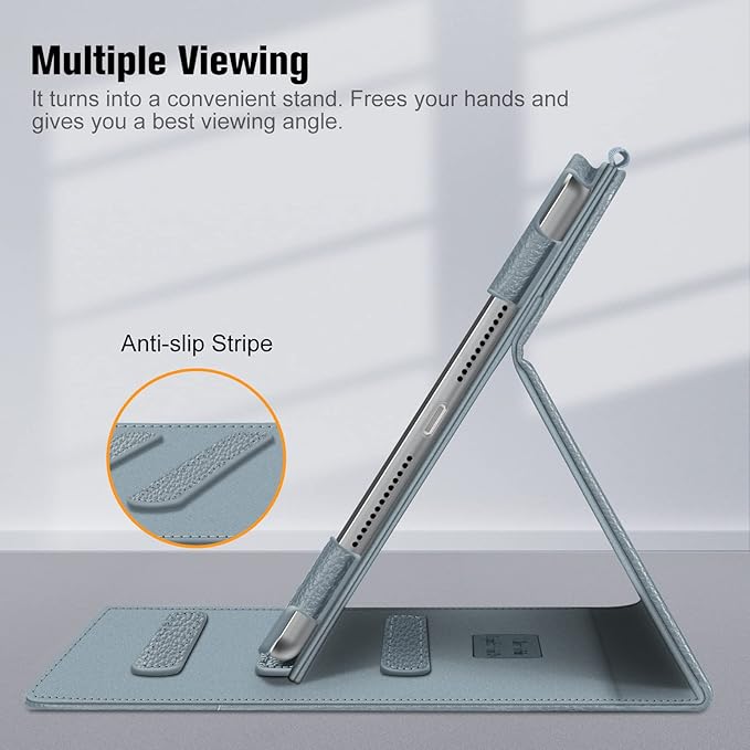 Fintie Case for iPad 9th / 8th / 7th Generation (2021/2020/2019) 10.2 Inch - [Corner Protection] Multi-Angle Viewing Stand Cover with Pocket & Pencil Holder, Auto Sleep Wake, Cloudy Blue