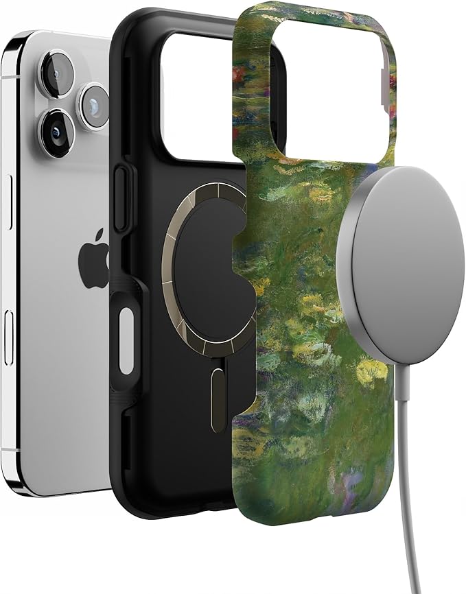 Casely iPhone 17 Pro Case | Monet's Water Lilies | The Met Museum | Bold Protective Design | Compatible with MagSafe