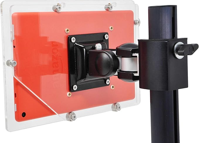 TABcare Security Anti-Theft Acrylic VESA Enclosure for Amazon Fire 7 2015 2017 2019 with Free Wall Mount Kit (Clear, Fire 7)