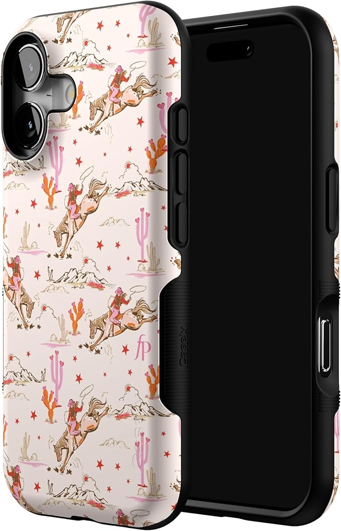 Casely iPhone 17 Case | Cowgirl Canyon | FashionPass x Casely | Bold Protective Design | Compatible with MagSafe