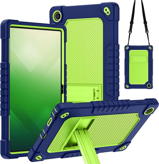 for Walmart Onn 11 Tablet Pro 2023 Model Case Shockproof Kids Friendly Rugged Hybrid Case Built-in Kickstand for Walmart Onn 11 Inch Pro Model:100110027 2023 (Navy/Green)