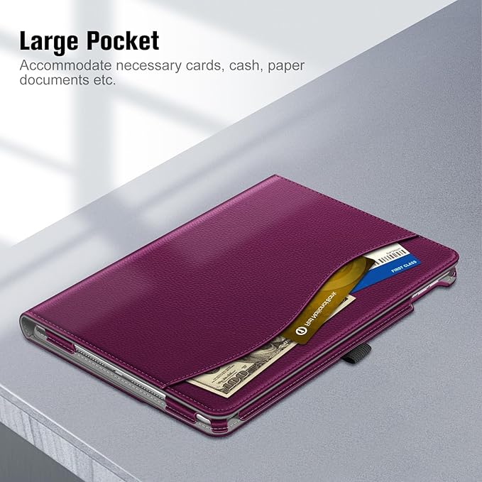 Fintie Case for iPad 9th / 8th / 7th Generation (2021/2020/2019) 10.2 Inch - [Corner Protection] Multi-Angle Viewing Stand Cover with Pocket & Pencil Holder, Auto Sleep Wake, Purple