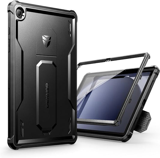 Dexnor Case for Samsung Galaxy Tab A9 Plus 2023, [Built-in Screen Protector & Kickstand] Heavy Duty Shockproof Full Body Protective Tablet Cover for Galaxy Tab A9+ 11 Inch,Black