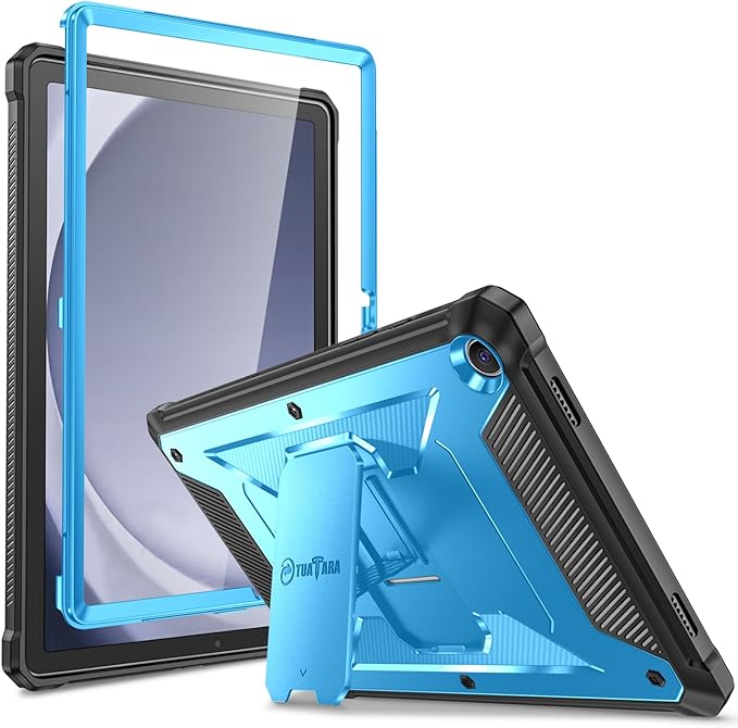 Fintie Shockproof Case for Samsung Galaxy Tab A9 Plus/A9+ 5G 11 Inch 2023 Model (SM-X210/X216/X218), Tuatara Rugged Unibody Hybrid Bumper Kickstand Cover Built-in Screen Protector, Blue