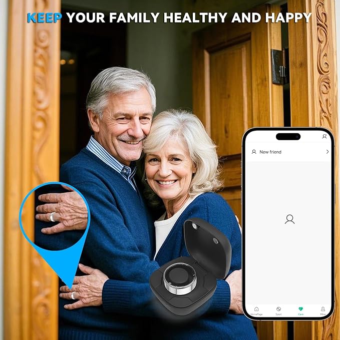 Smart Ring for Women Men with a Black Charging Box,Bluetooth Connection,Health Ring,IP68 Waterproof, Fitness Ring Tracks Heart Rate/Sleep/Steps/Sports Activities/Blood Oxygen(Silver 13)