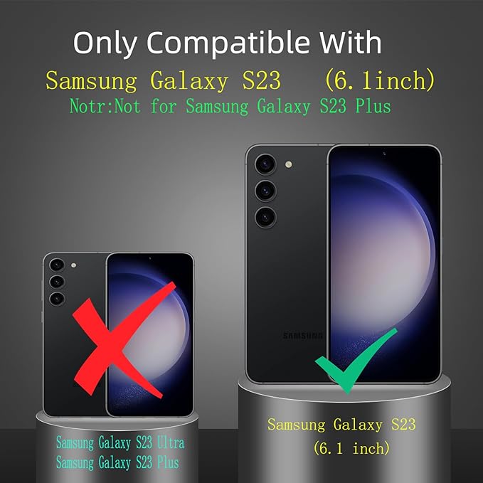 for Samsung Galaxy S23 Case Magnetic Compatible with MagSafe Wireless charging,with 360°Kickstand Ring,for S23 Phone Case with Screen Protector,Military Grade Drop Protection Shockproof Purple