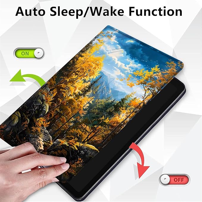 Case for Samsung Galaxy Tab A9+ 11 Inch 2023 Release (SM-X210/X216/X218), Adjustable Stand Auto Wake/Sleep Smart Case for Galaxy Tab A9 Plus Tablet - Mountain Forest