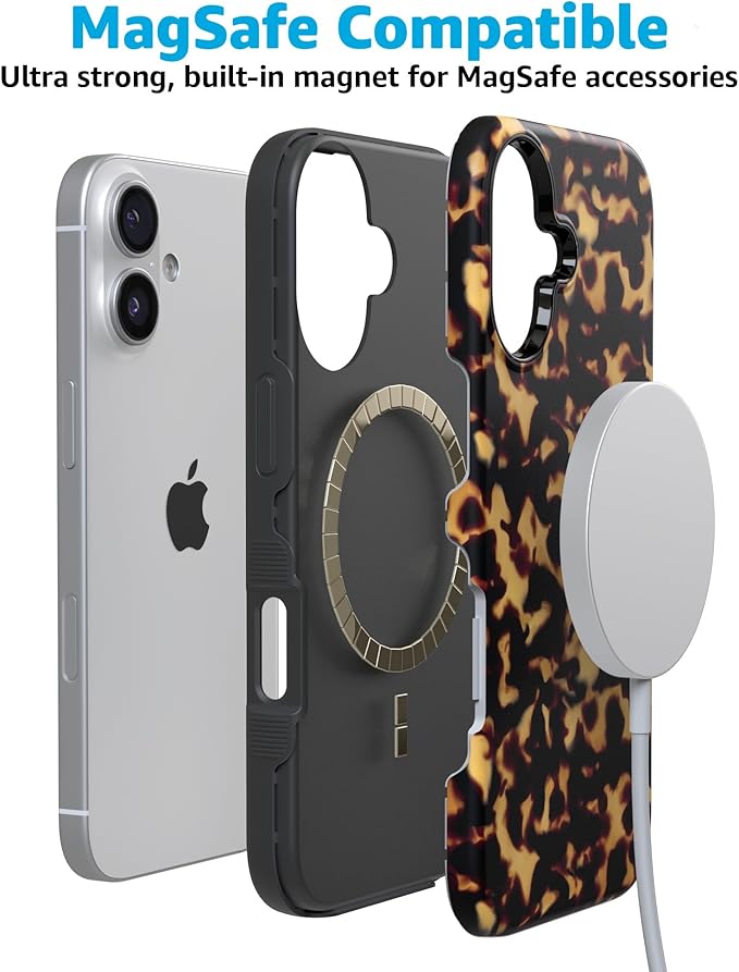 Casely iPhone 17 Case | Shell Shocked | Tortoise Print | Compatible with MagSafe | Bold Protective Design