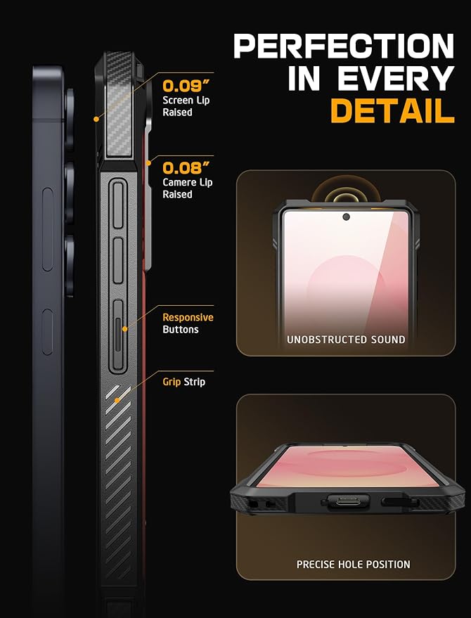 SUPCASE for Samsung Galaxy S25 Case with Stand (Unicorn Beetle Grip), [Compatible with MagSafe] [Military-Grade Drop Protection] Heavy Duty Shockproof Magnetic Phone Case for Galaxy S25 6.2", Ruddy