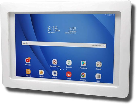 TABcare Security Anti-Theft Acrylic VESA Enclosure for Amazon Fire 7 2022 with Free Wall Mount Kit (Clear, Fire 7 2022)