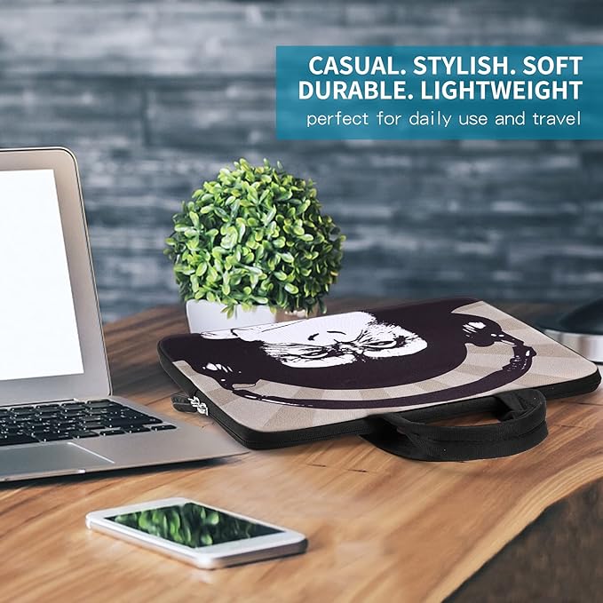 iColor 11 11.6 12 12.1 12.5 Laptop Carrying Bag Chromebook Case Notebook Ultrabook Tablet Handle Tote Cover Neoprene Sleeve for Apple MacBook Air Samsung Google Acer HP DELL Lenovo Asus ICB12-09