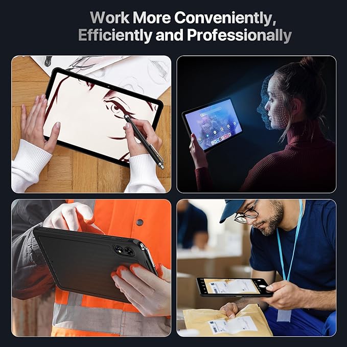 UMIDIGI 2K 11inch Rugged Tablet Android,Active T1 Octa-core 16GB RAM+128GB ROM,10000mAh,16+16+8MP Camera Waterproof Tablet with SIM Card Slot Unlocked/Stylus Pen/4G LTE/WiFi-5/BT 5.0/GPS,Warranty