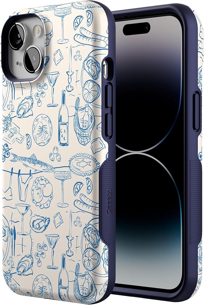 Casely iPhone 14 Case | Amalfi Aperitivo | Dolce Vita | Bold Protective Design | Compatible with MagSafe