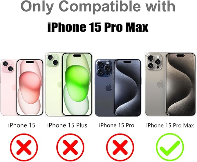 MOWIME Magnetic Case for iPhone 15 Pro Max [Compatible with Magsafe] [Cute Fashion Fluorescent Design] [1 Screen Protector] Slim Translucent Matte Case for iPhone 15 Pro Max 6.7" 2023, Purple